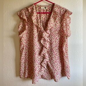 ⚡️3/$17!⚡️Everleigh Floral Ruffle Blouse
